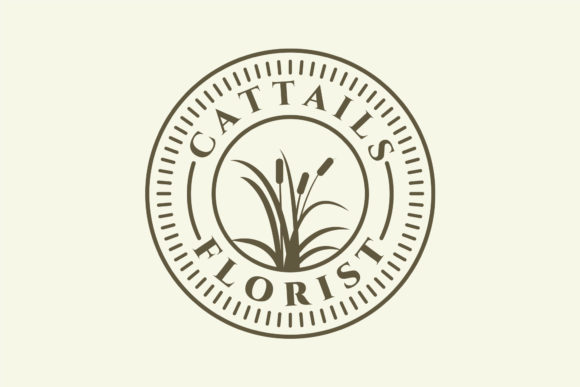 Cattails Reed Vintage Retro Emblem Logo Review