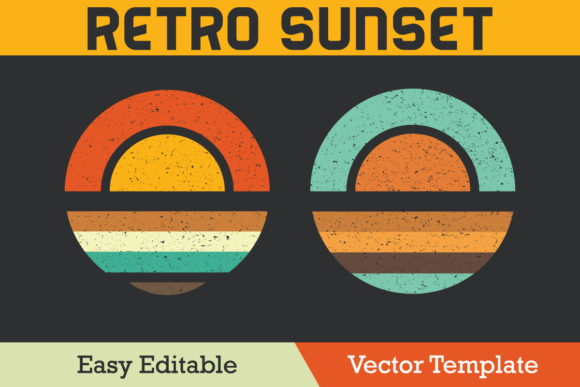 Retro Sunset Grunge Texture Vector Review