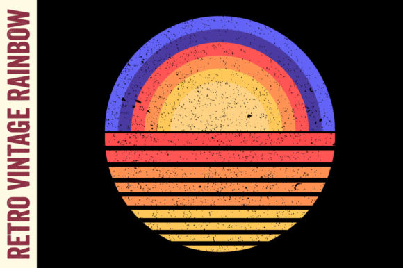 Retro Sunset Vintage Circle Striped Review