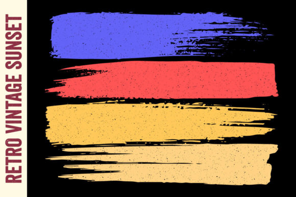 Retro Sunset Vintage Texture Background