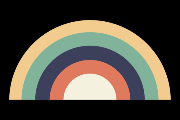 Retro Vintage Sunset - Half Circle Review