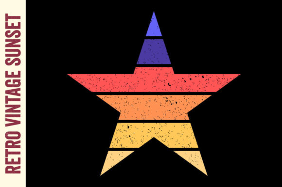 Retro Vintage Sunset Star Graphics Review