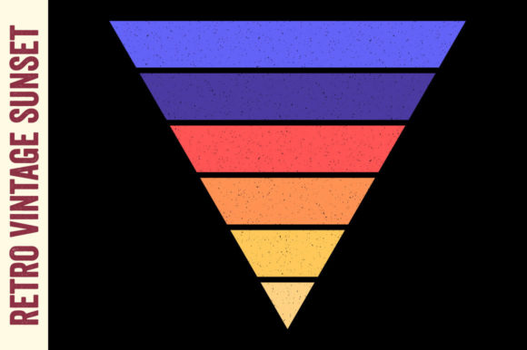 Vintage Sunset Retro Triangle Striped Review